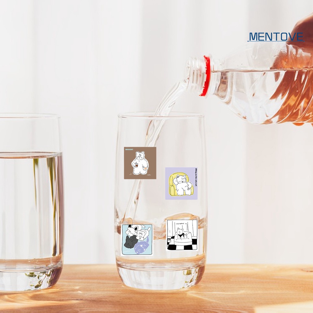 Set 40 Miếng Dán Vinyl Hình Chú Chó Hoạt Hình Chống Nước Dễ Thương Trang Trí Sổ Tay / Ván Trượt / Laptop