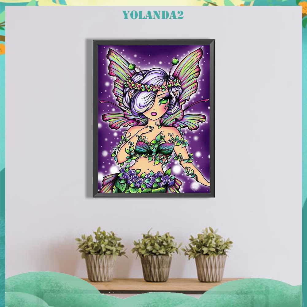 Tranh Đính Đá Kim Cương Toàn Bộ 5D DIY Hình Vẽ Cô Gái Trang Trí Nhà Cửa