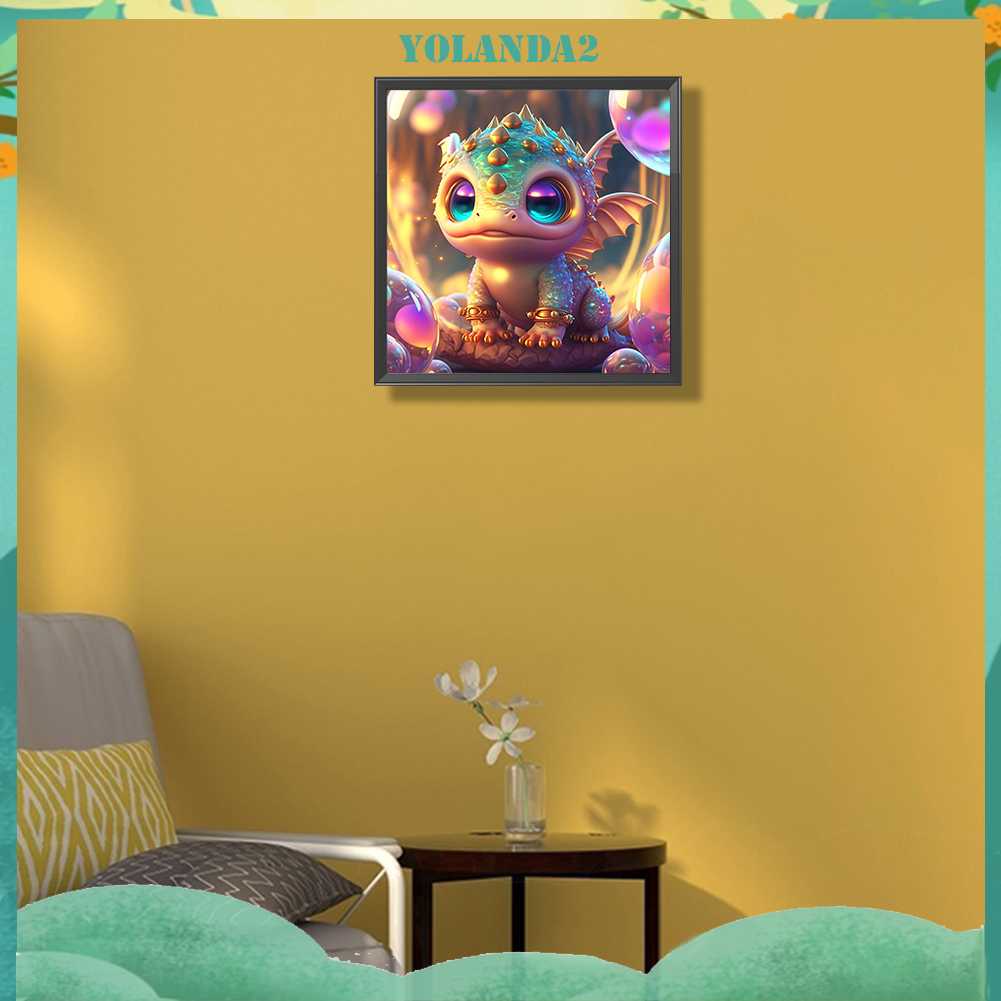 Tranh Đính Đá Kim Cương Toàn Bộ 5D DIY Hình Vẽ Khủng Long