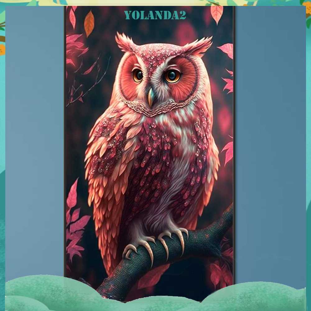 Tranh Đính Đá Kim Cương Toàn Bộ 5D DIY Hình Vẽ Con Cú