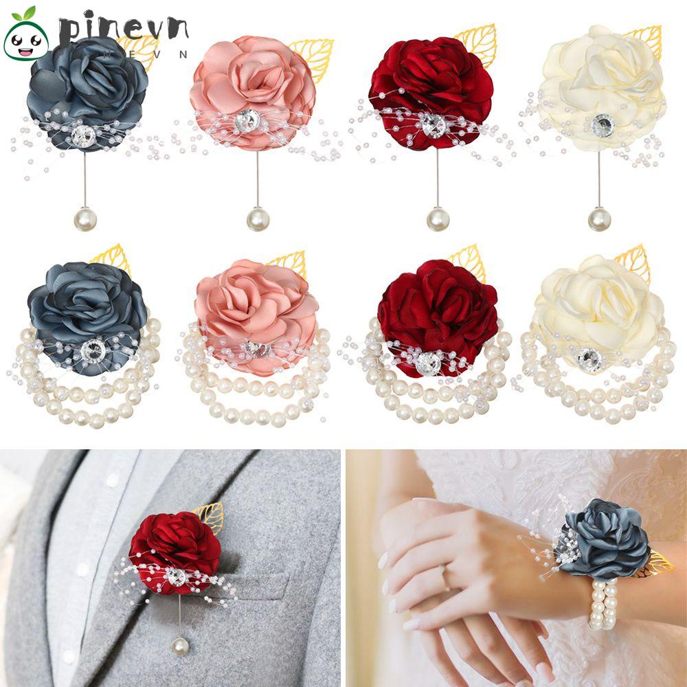 Vòng Hoa Đeo Tay Trang Trí Tiệc Cưới Cho Cô Dâu