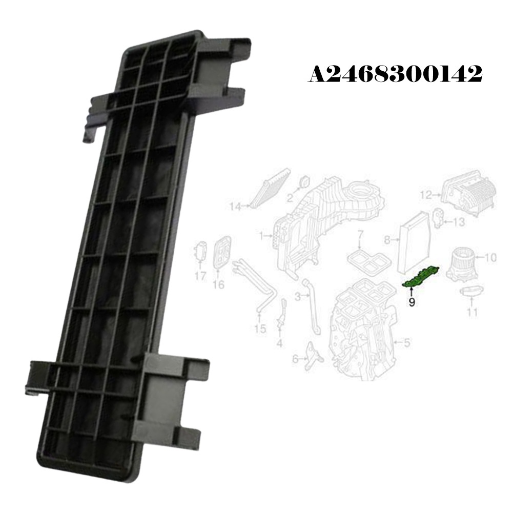 Nắp Bộ Lọc Khí Màu Đen Chuyên Dụng Cho Mercedes Correct GLA A2468300142