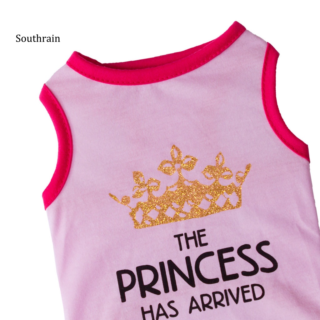 Áo Sát Nách Cổ Tròn In Chữ Thời Trang Cho Cún Cưng