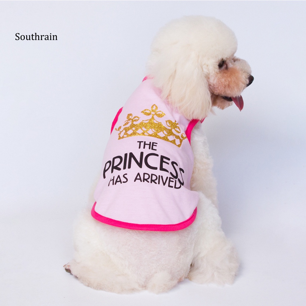 Áo Sát Nách Cổ Tròn In Chữ Thời Trang Cho Cún Cưng