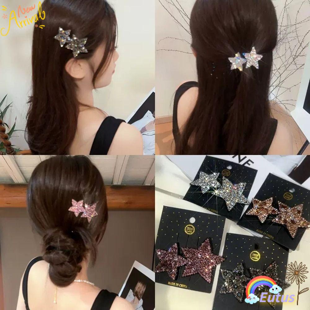 Set 5 Kẹp Tóc Hình Ngôi Sao Lấp Lánh Thời Trang Cho Nữ