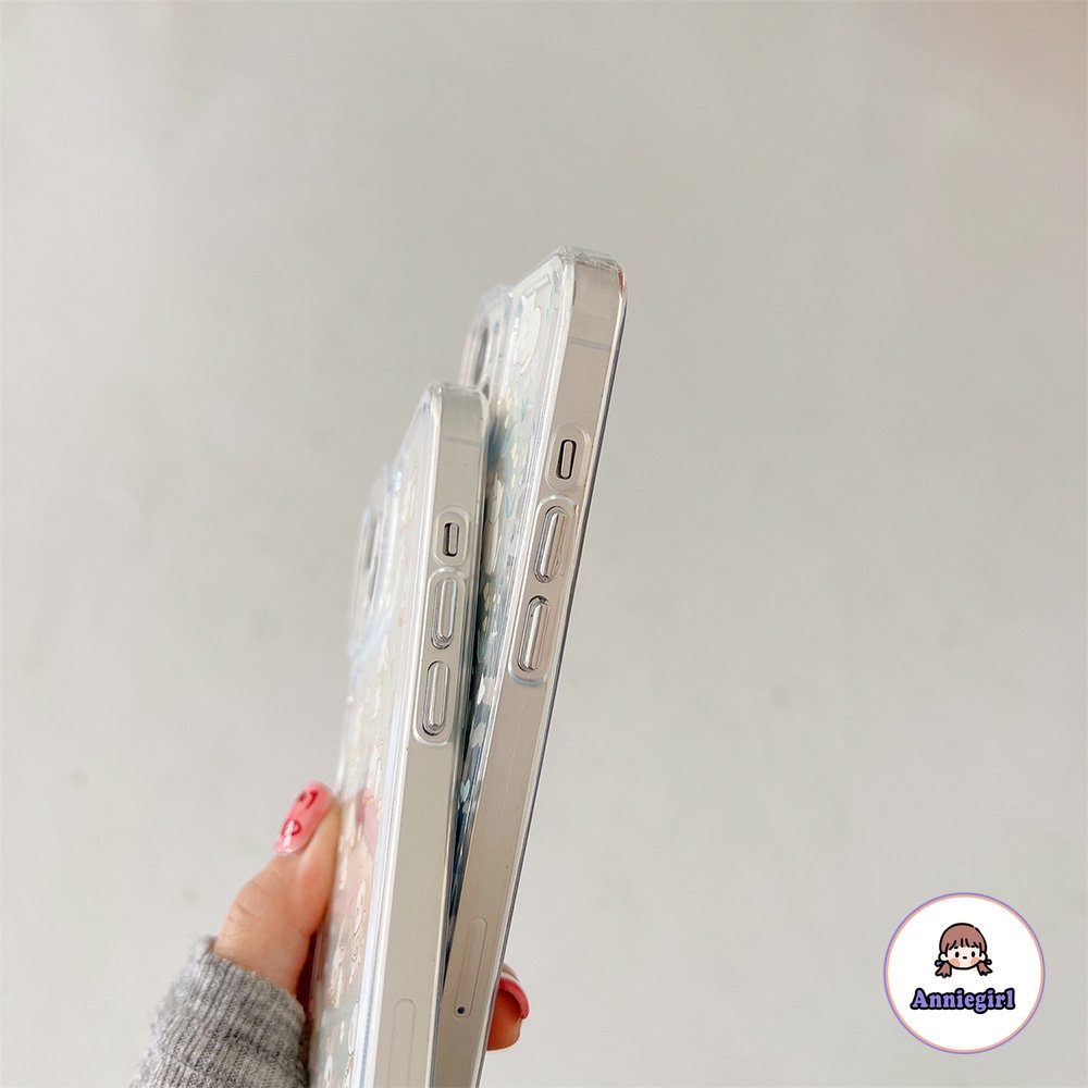 Ốp Điện Thoại TPU Mềm Họa Tiết Thỏ Và Hoa Mùa Hè Cho IPhone 11 14 Pro Max 13 Pro Max 12 IPhone X XS XR 7 8 Plus