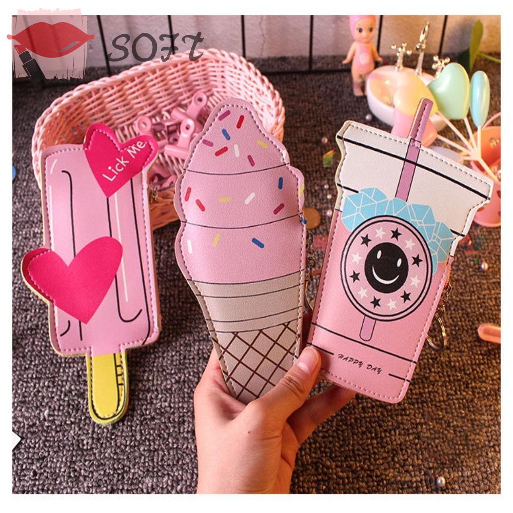 Ví Cầm Tay Mềm Mại Đựng Chìa Khóa Cho Nữ