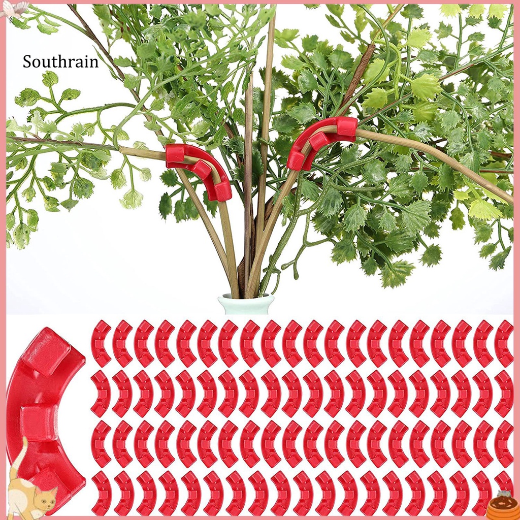 Set 15 Kẹp Uốn Cong Cành Cây Bằng Nhựa Tiết Kiệm Không Gian Có Thể Tái Sử Dụng