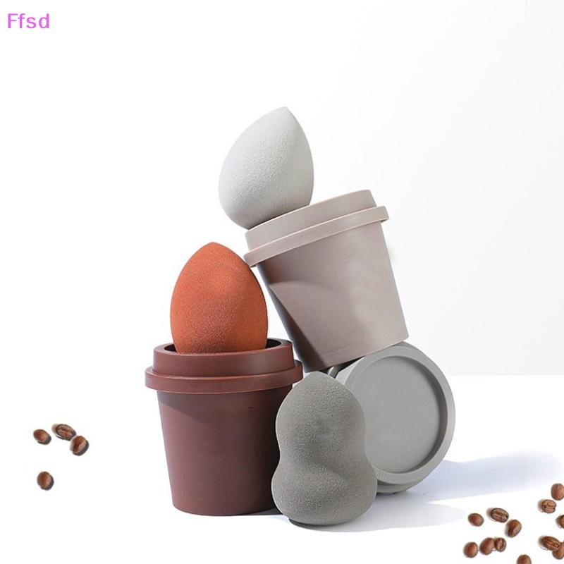 {Ffsd} Giá Đỡ Mút Trang Điểm Hình Cốc Cà Phê Rỗng Làm Đẹp * Bán Chạy