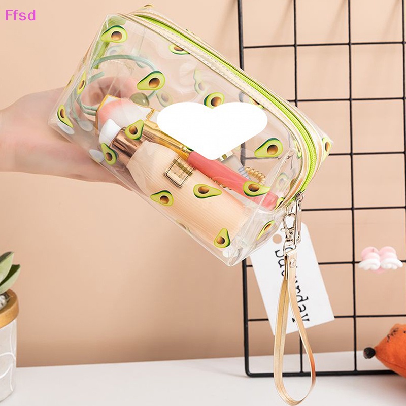 {Ffsd} Túi Đựng Mỹ Phẩm / Đồ Trang Điểm Bằng PVC Trong Suốt Chống Thấm Nước Làm Quà Tặng Cho Học Sinh * Hàng Bán Chạy