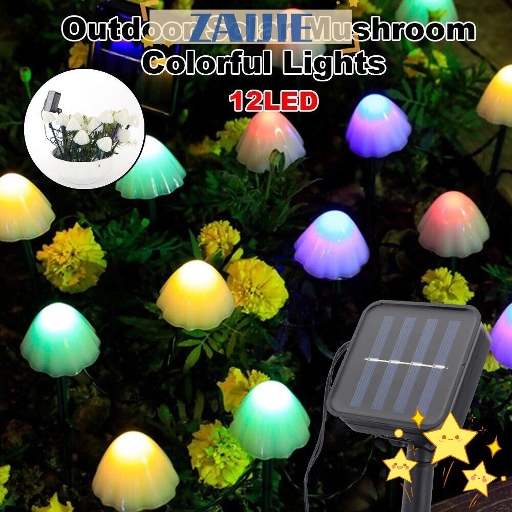 Đèn LED Zaijie 24 Bóng Hình Cây Nấm Độc Đáo Trang Trí Nhà Cửa Dịp Giáng