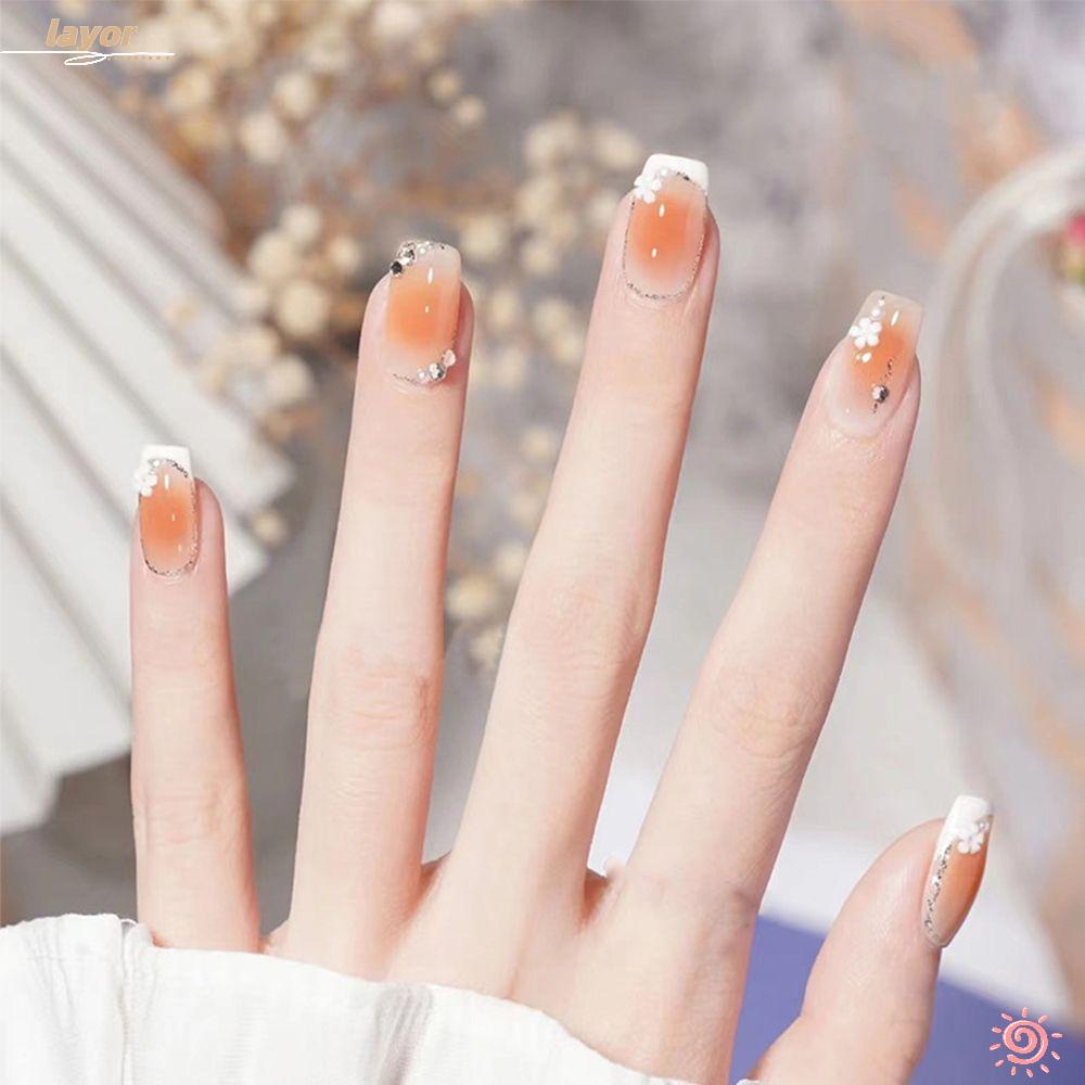 Bộ 24 Móng Tay Giả Che Phủ Toàn Diện Tháo Rời Được