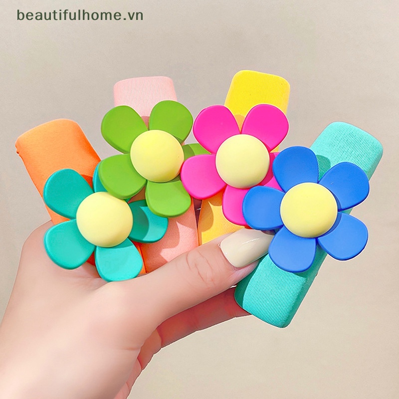 Kẹp Tóc Hình Hoa Nhiều Màu Sắc Ngọt Ngào Cho Nữ