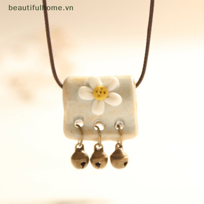 Vòng cổ Mặt Gốm Sứ Phong Cách Retro Thời Trang Cho Nữ