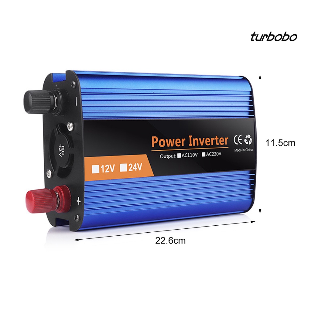 Bộ Chuyển Đổi Nguồn Điện 1200W 12 / 24 / 36 / 48 / 60V Sang 220V Chuyên Dụng Cho Xe Hơi