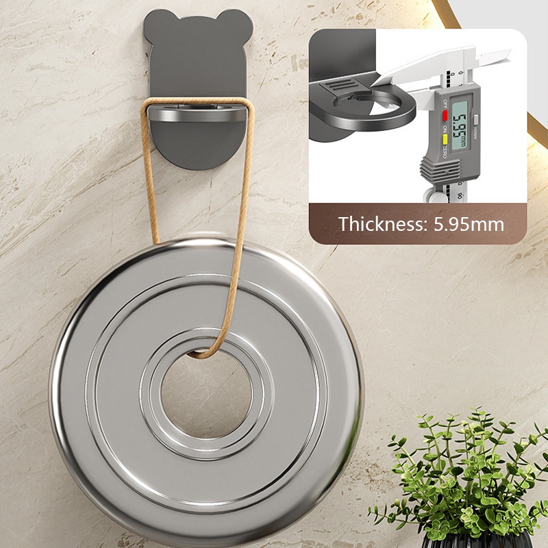 Giá Đỡ Chai Dầu Gội / Sữa Tắm Bằng Kim Loại Gắn Tường Thông Dụng Có Thể Điều Chỉnh