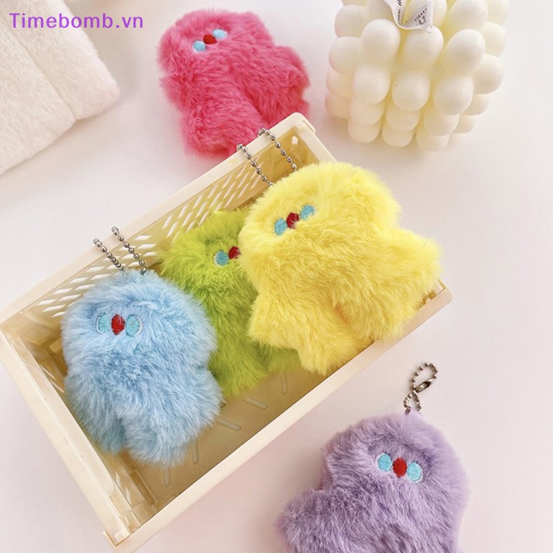 # Túi Đeo Chéo Thời Trang Hàn Cho Nữ # Móc Khóa Thỏ Nhồi Bông Mềm Mịn Dễ Thương