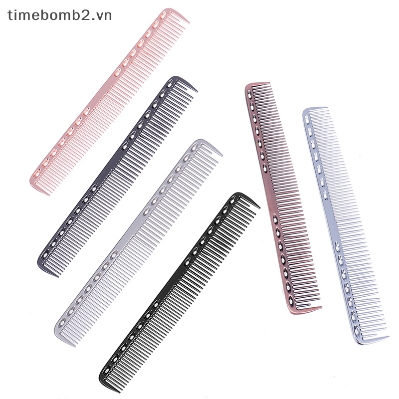 Lược Chải Tóc Bằng Kim Loại Nhôm Chống Tĩnh Điện Chuyên Dụng Cho Salon