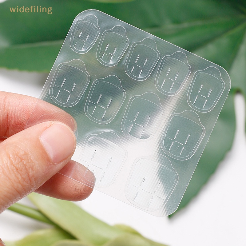 Set 12 / 24 Móng Tay Giả Trong Suốt Tự Dính