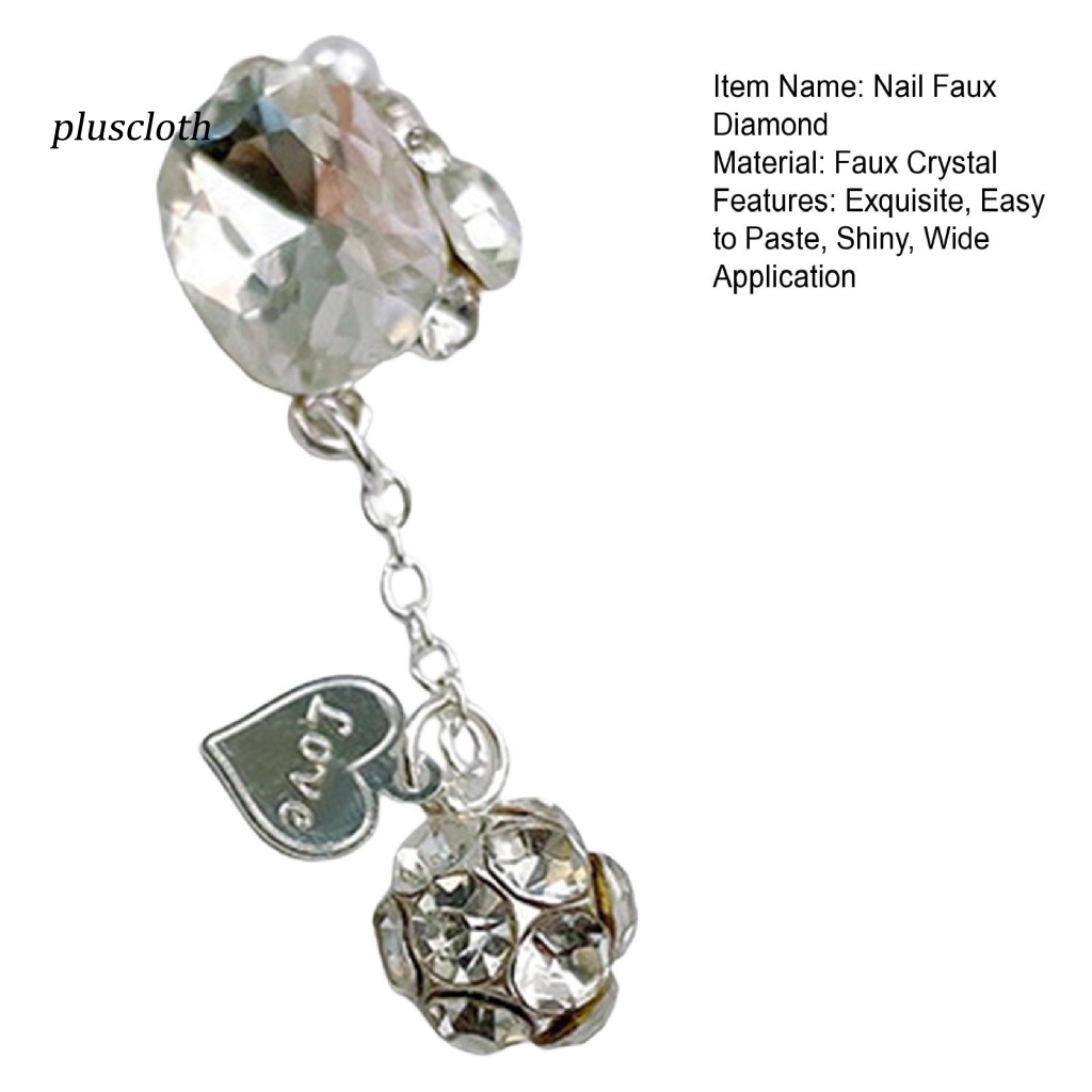 Hộp Hạt Kim Cương Giả Lấp Lánh Tự Trang Trí Móng Tay