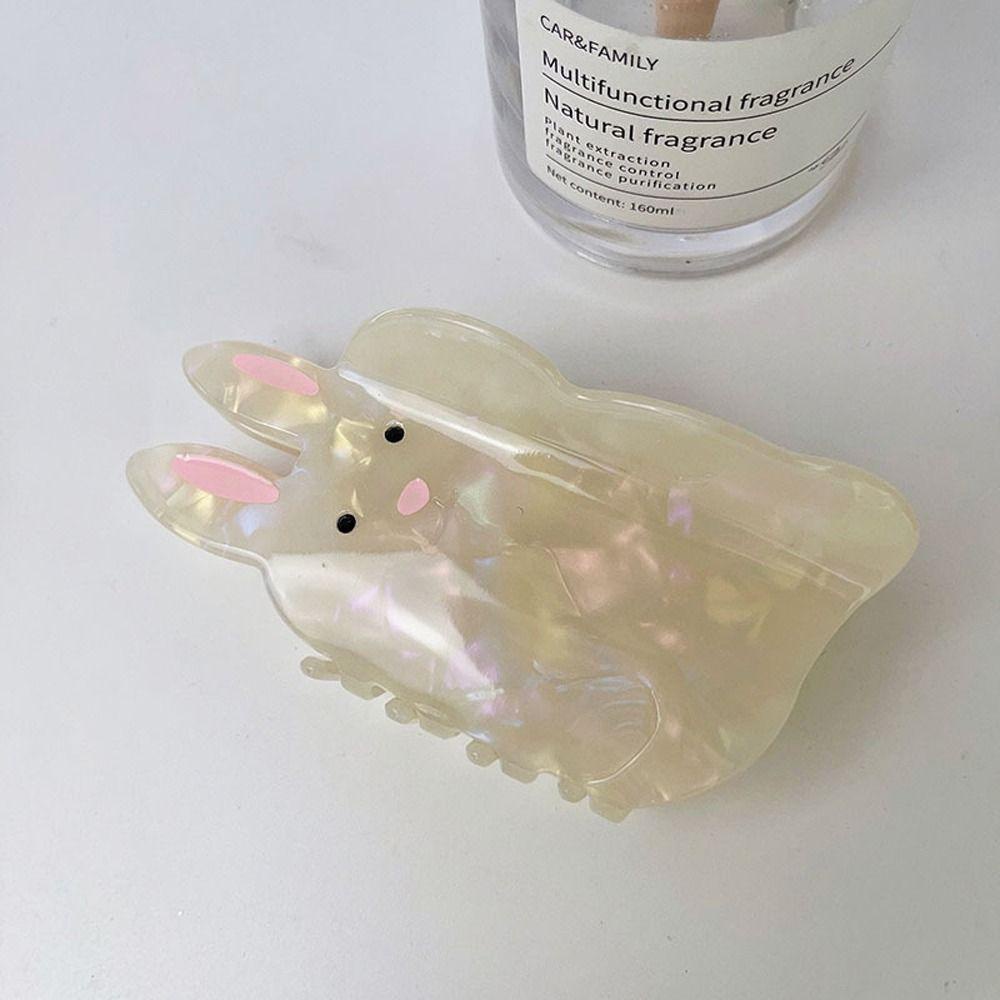 Kẹp Tóc Đuôi Ngựa Cỡ Lớn In Họa Tiết Hình Học Dễ Thương Phong Cách Hàn Quốc