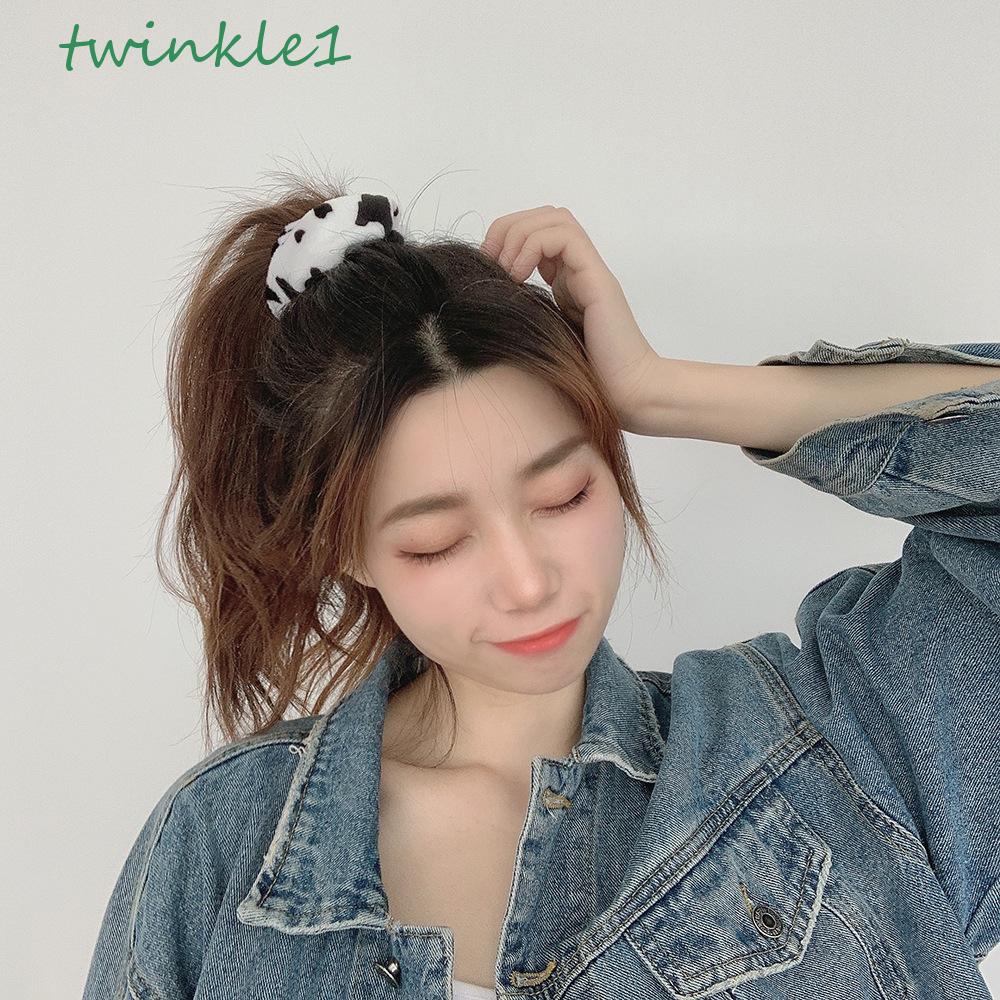 Dây Buộc Tóc Đuôi Ngựa Bằng Nhung Họa Tiết Da Báo / Hổ Cho Nữ