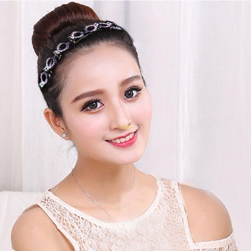 Cài Tóc Dạng Xoắn Hai Lớp Đính Đá Thời Trang