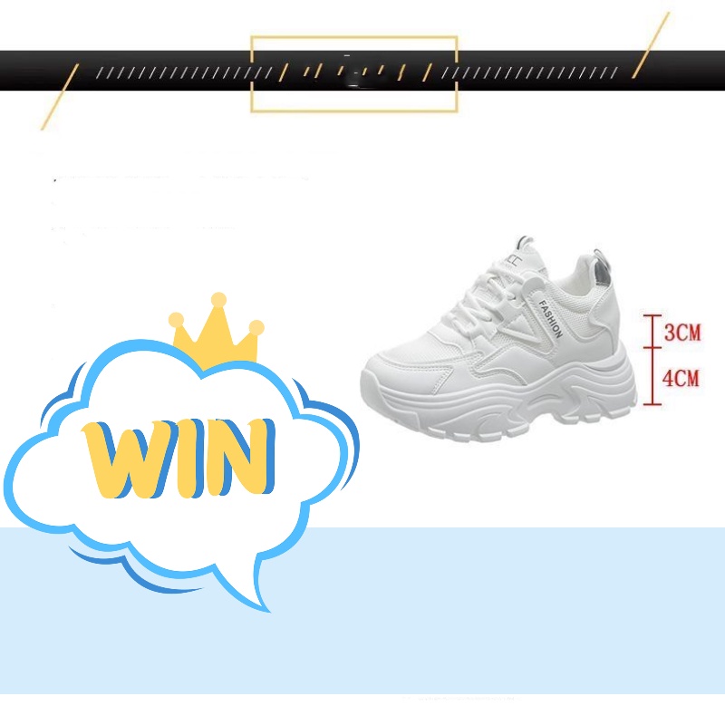 Giày Thể Thao Tăng Chiều Cao Phối Lưới Thoáng Khí Thời Trang Mùa Hè 2023 Cho Nữ