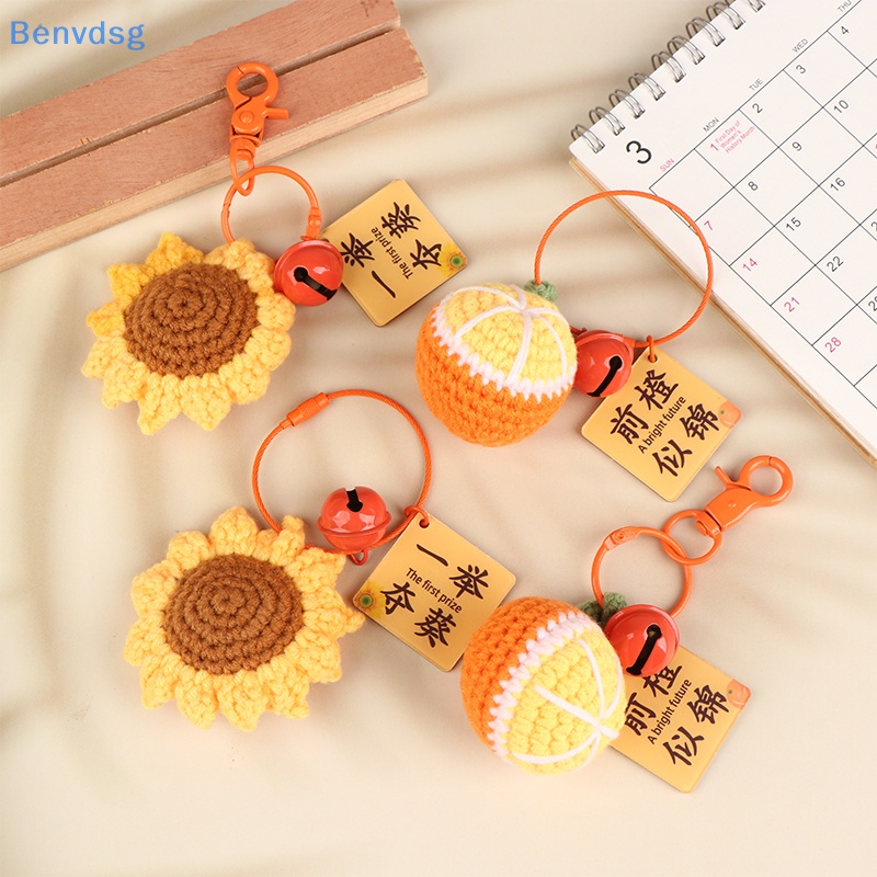 Benvdsg > Móc Khóa Đan Len Thủ Công Hình Hoa Hướng Dương Sáng Tạo