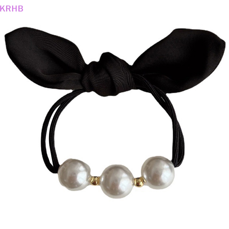 Dây Cột Tóc Cao Su Co Giãn Đính Nơ Thời Trang Hàn Quốc Cho Nữ Mới