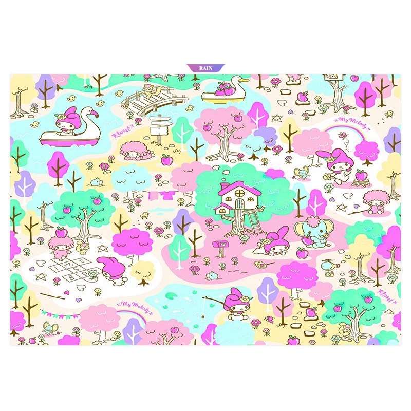 SANRIO Áp Phích Dán Tường Trang Trí Hình Cinnamoroll Hello Kitty My Melody Kuromi Pachacco Dorm Dễ Thương