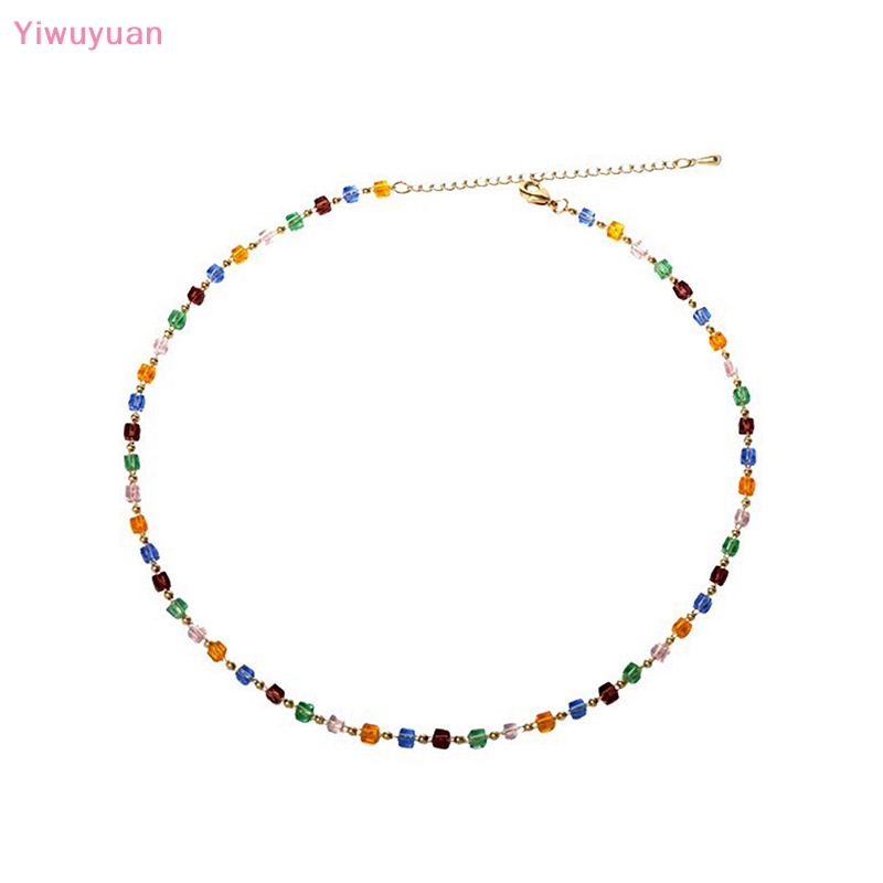 Vòng Tay Chuỗi Hạt Pha Lê Nhiều Màu Phong Cách Bohemian Thời Trang Cho Nữ Mới
