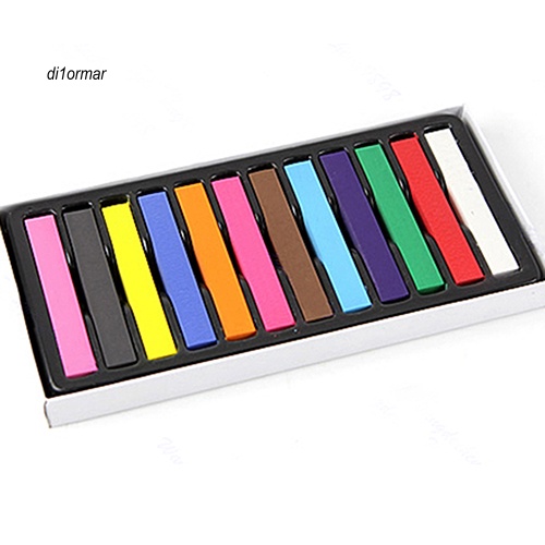 Phấn Nhuộm Tóc Tạm Thời 12 Màu Pastel DIY