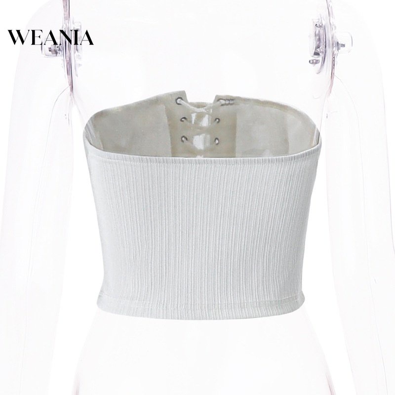 Áo Croptop Trễ Vai Thời Trang Mùa Hè Quyến Rũ Cho Nữ