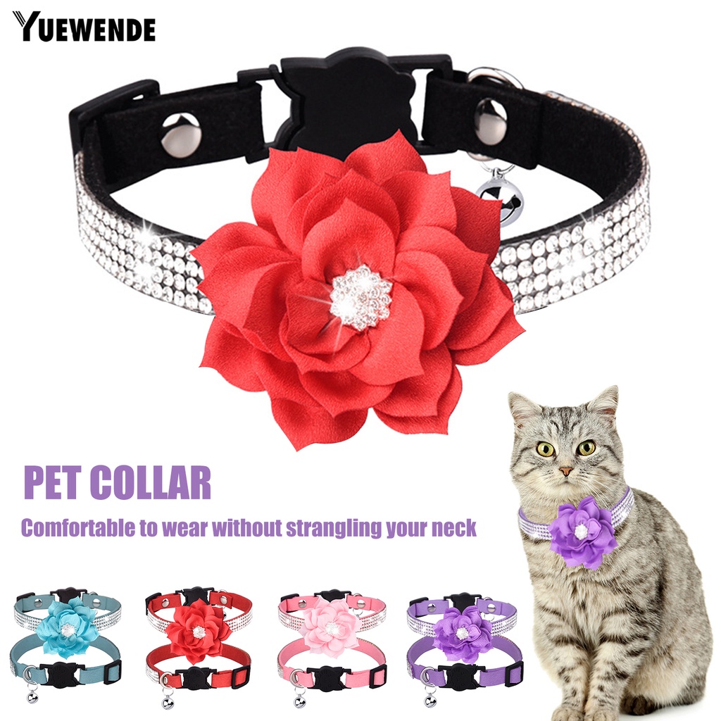 Vòng Cổ Thú Cưng Co Giãn Thoáng Khí Gắn Chuông Phản Quang