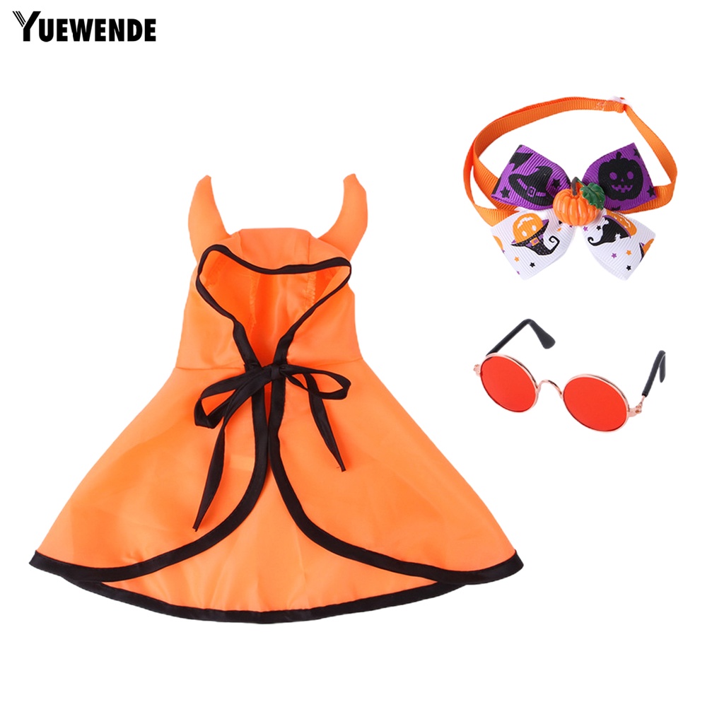 1 Bộ Áo Choàng Polyester Không Gây Kích Ứng Màu Sắc Tươi Sáng Kèm Kính Bảo Hộ Cho Thú Cưng