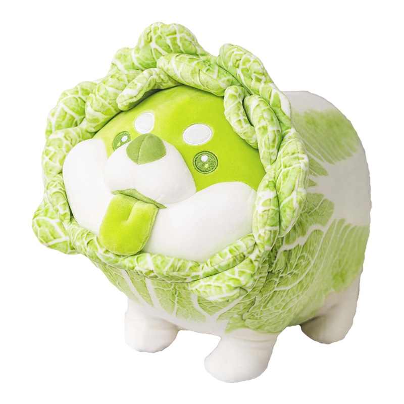 Búp Bê Đồ Chơi Mềm Mại Hình Chú Chó Shiba Inu Cabbage Dễ Thương