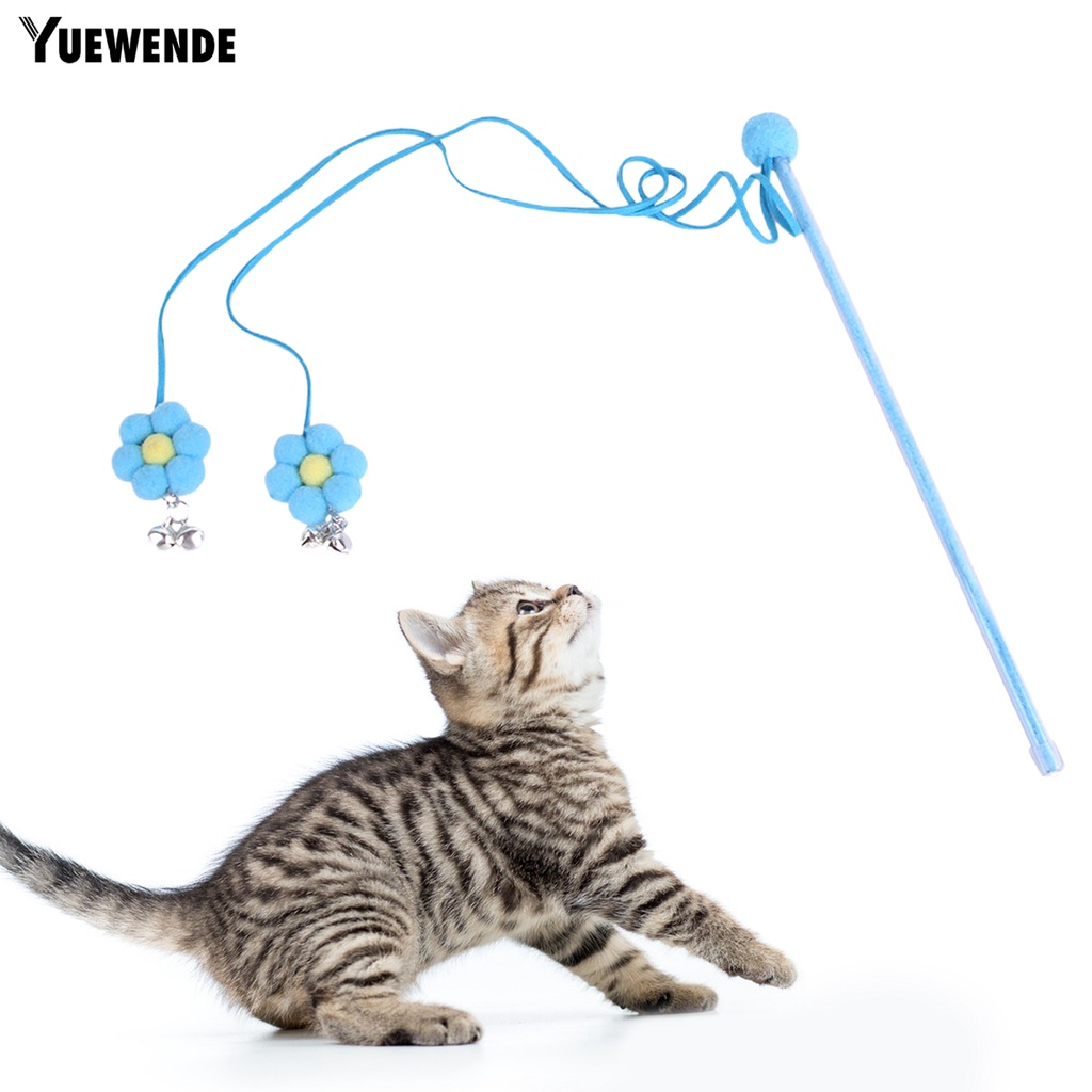 Gậy Đồ Chơi Tương Tác Với Mèo Cưng YQ.E Tay Cầm Mềm Mại Thoải Mái Chống Rách Giảm Căng Thẳng Vui Nhộn