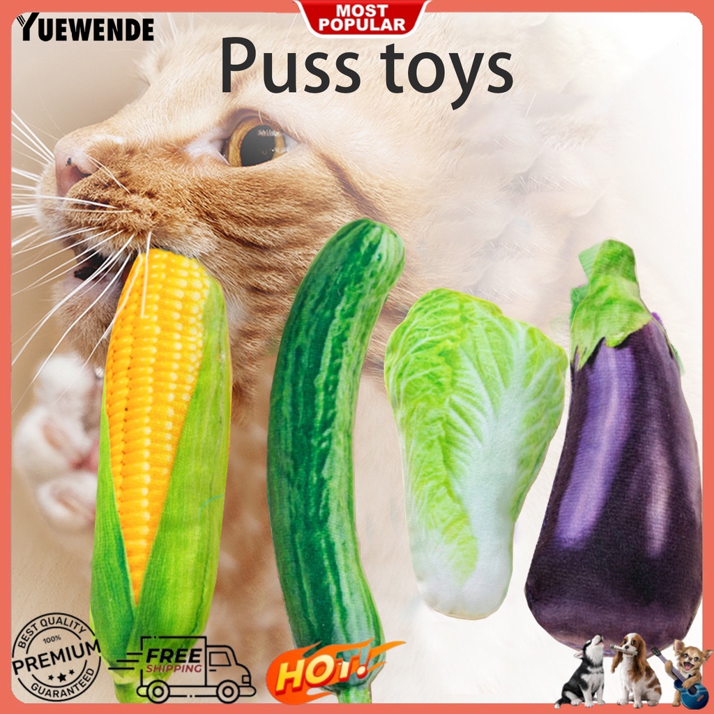 Yq.e Đồ Chơi Gặm Nhấm Hình Dạng Rau Củ Quả Mềm Mại Chống Cắn Tương Tác Tốt Dành Cho Thú Cưng
