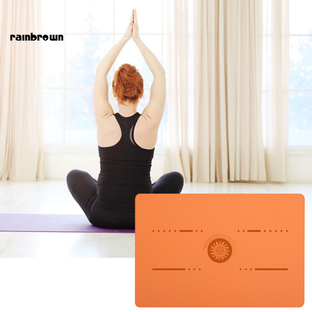 &lt; Rainbrown &gt; Đệm Đầu Gối Tập Yoga Làm Vườn Mini Thấm Hút Mồ Hôi Không Uốn Cong Phụ Kiện