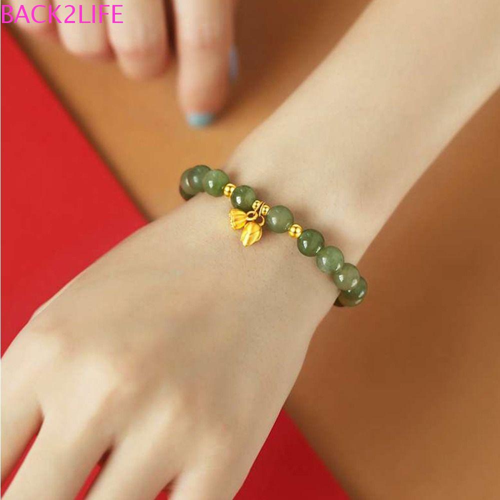 BACK2LIFE Vòng Đeo Tay Hạt Giống Hoa Sen Đơn Giản Thời Trang Cho Nữ