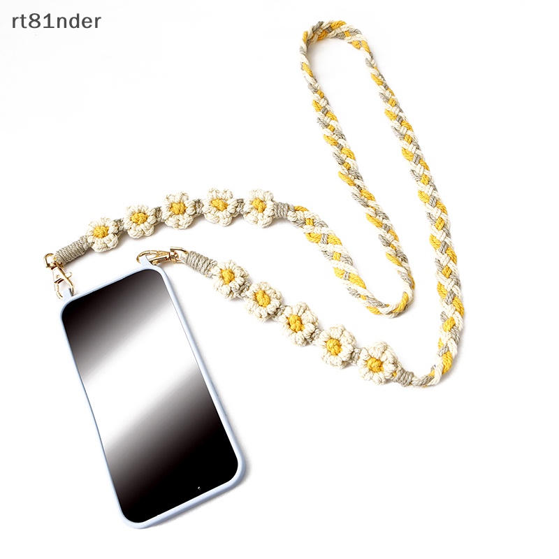Dây Đeo Chéo Dài Hình Hoa Cúc Nhỏ Chống Thất Lạc Dạng Kẹp Thông Dụng Cho Điện Thoại rt
