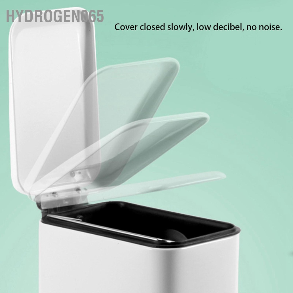 Hydrogen065 Thùng rác có bậc bằng thép không gỉ 5L thể đựng cho phòng ngủ tắm