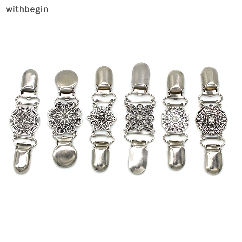 Kẹp Cài Khăn Choàng / Áo Khoác Cardigan Hình Hoa Đính Đá Phong Cách Cổ Điển Thời Trang Cho Nữ