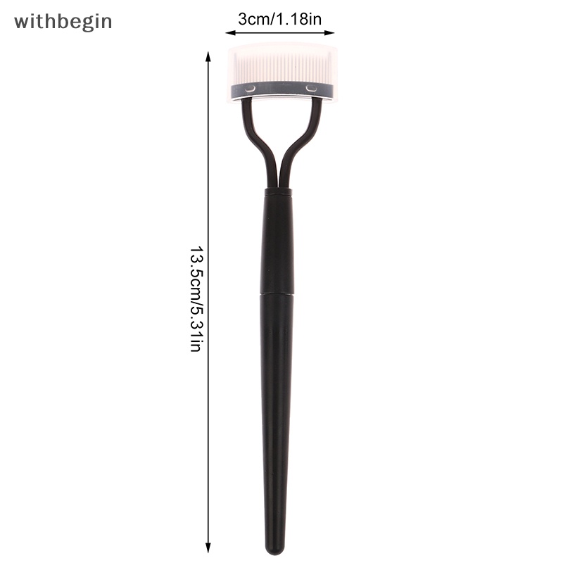 Lược Chải Lông Mi Bằng Kim Loại Màu Đen Thiết Kế Nhỏ Gọn Tiện Dụng