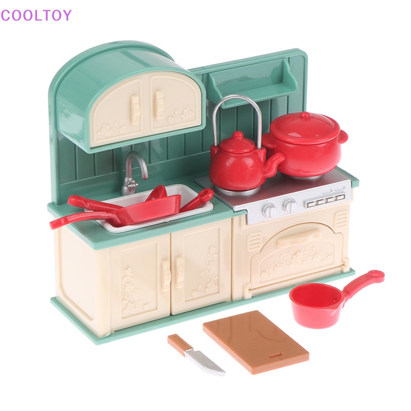 1 Bộ Dụng Cụ Nấu Ăn Mini Tỉ Lệ 1: 12 Cho Nhà Búp Bê