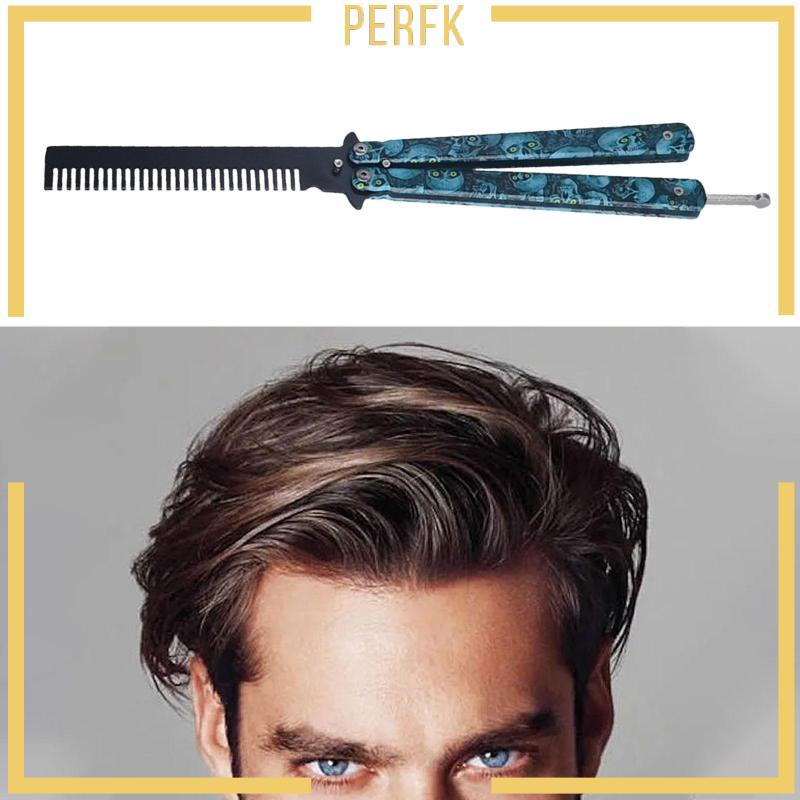 Lược Chải Đầu Bằng Thép Không Gỉ Có Thể Gấp Gọn Tiện Dụng