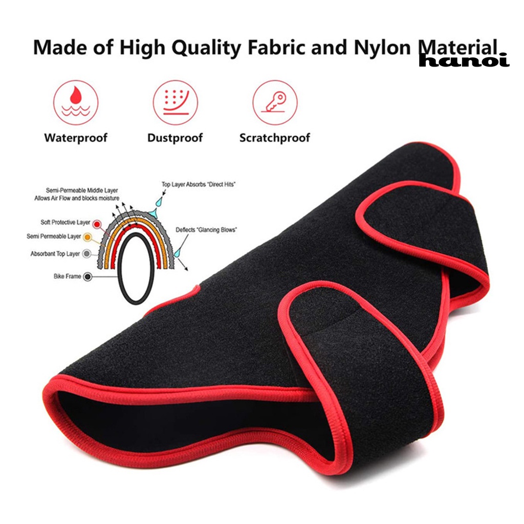 Vòng Đeo Tay Kiểu Dáng Đơn Giản Trẻ Trung♙Khăn Quấn Khung Xe Đạp Bằng Polyester Chống Nước Mau Khô Dễ Tháo Gỡ