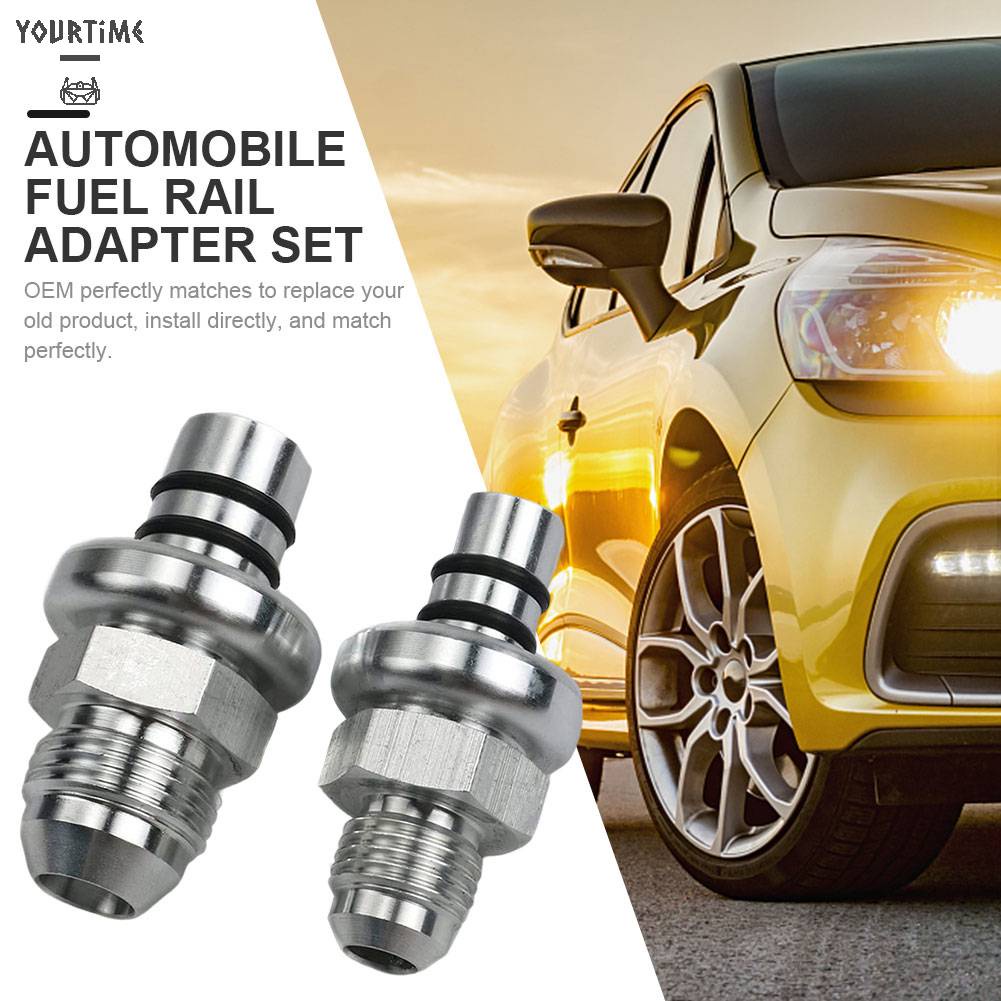 Set 2 Đầu Nối Đường Ray Nhiên Liệu AN6 AN8 Cho 1986-1998 Mustang Billet