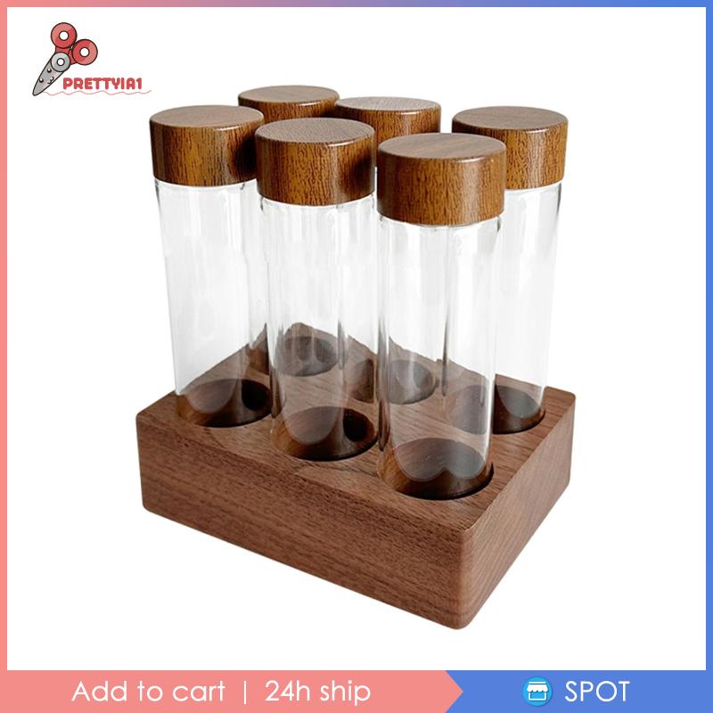 [Prettyia1] Ống Nghiệm Hạt Cà Phê Rỗng Trong Suốt Cho Quán Cà Phê Quầy Bar Nhà Bếp
